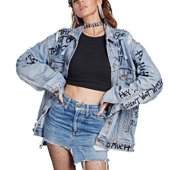 Rare LEVI'S Hand painted jacket @ I LOVE DIY by Panida - Picture 3 of 15